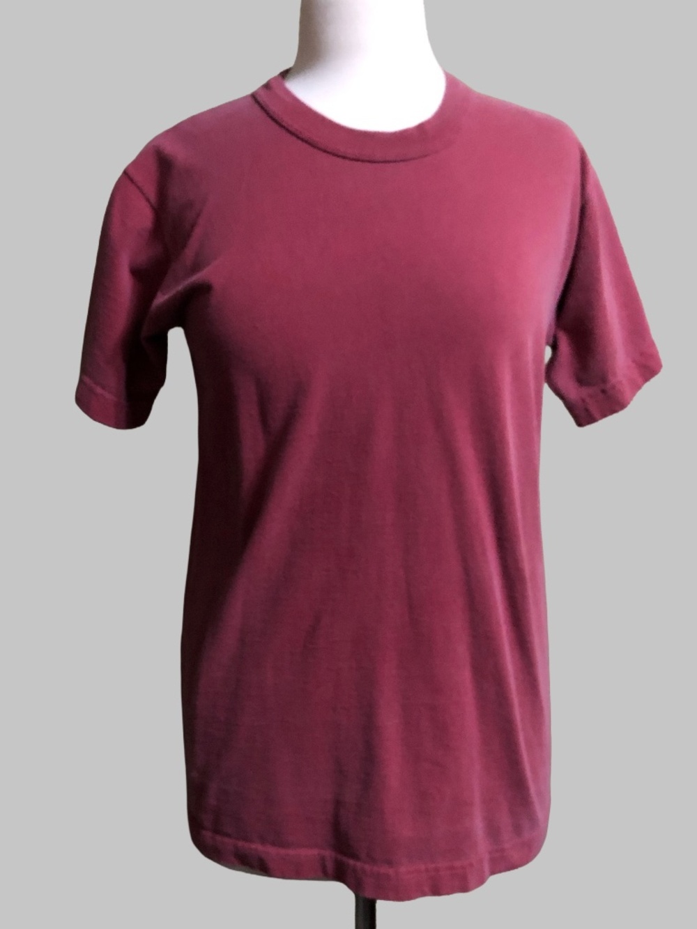 Vintage S.O.S. from Texas Organic Cotton Tee | Muted Faded Red Berry | Size M